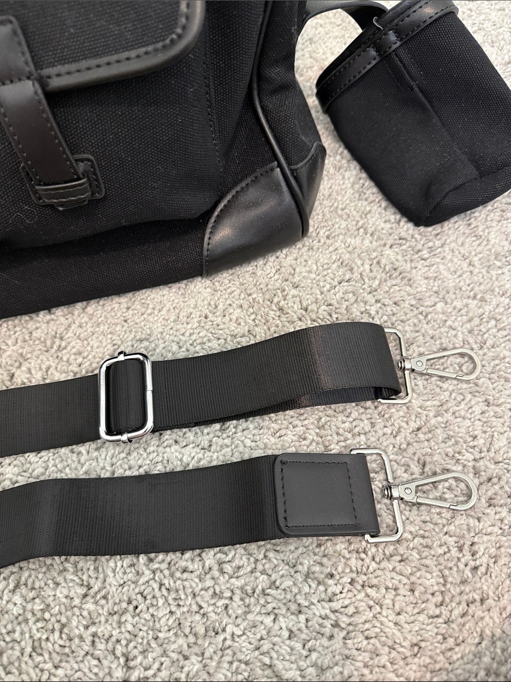 INSPIRED … Black Canvas & Leather Top-Handle Tote - Picture 10 of 12